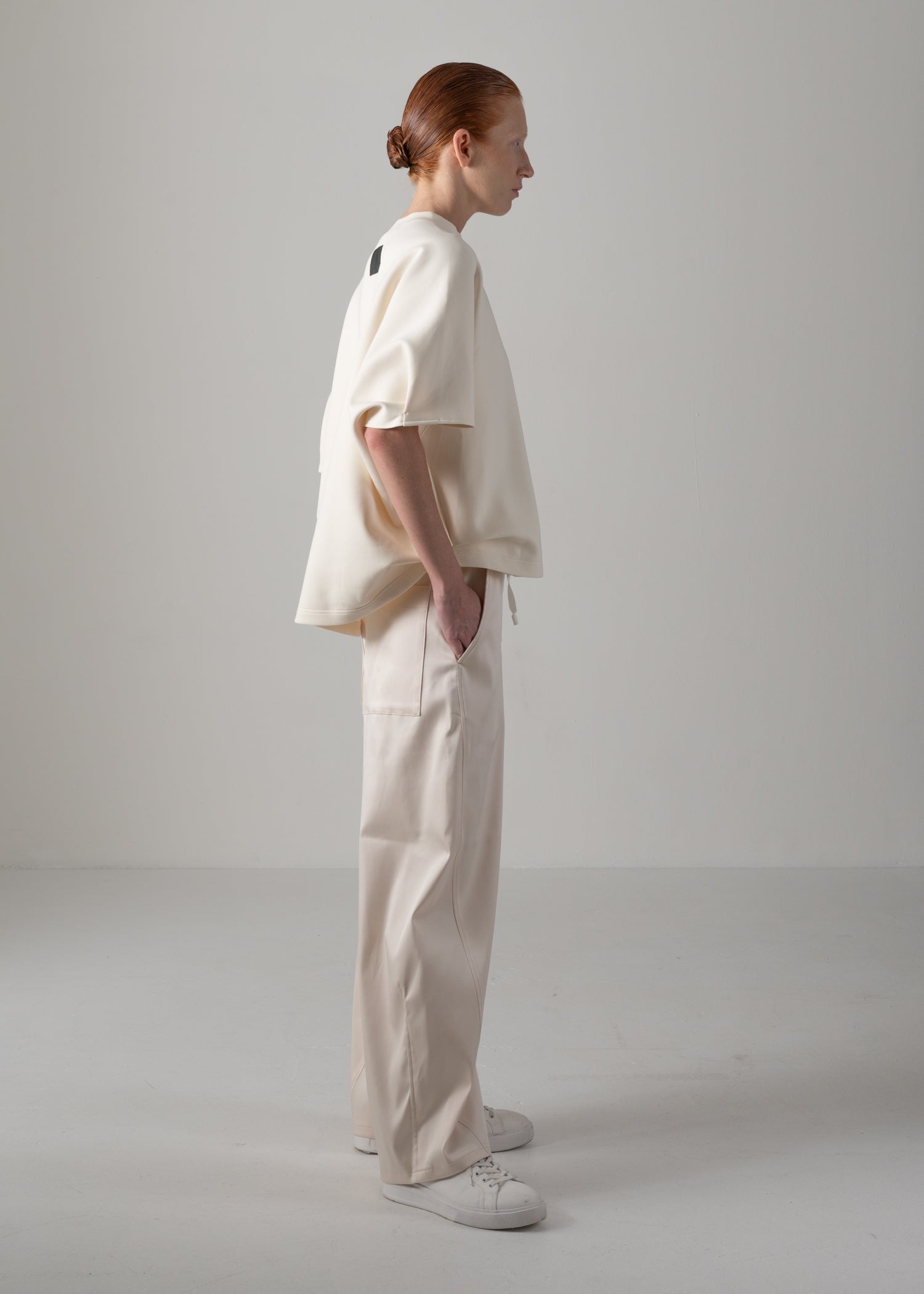 47 MERCY BARREL TROUSERS / DUCHESS SATIN STRETCH - C14