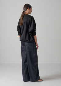47 MERCY BARREL TROUSERS / DUCHESS SATIN STRETCH - C14