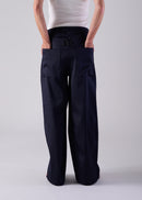 47 MERCY BARREL TROUSERS / DUCHESS SATIN STRETCH - C14