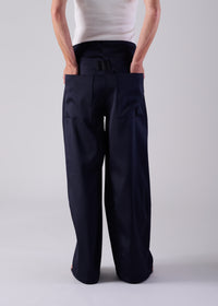 47 MERCY BARREL TROUSERS / DUCHESS SATIN STRETCH - C14