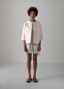48 NATALY BALLOON JACKET / DUCHESS SATIN STRETCH - C14