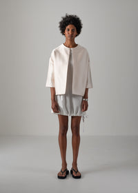 48 NATALY BALLOON JACKET / DUCHESS SATIN STRETCH - C14