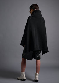 Relaxed Hoody Top, black, cogthebigsmoke, one size fits all, sustainable fashion, less is more, made in Japan, quiet luxury, minimalist