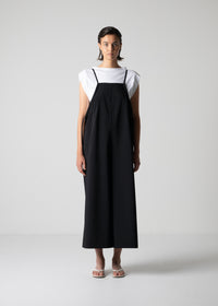 oversized overalls, black, cogthebigsmoke, one size fits all, sustainable fashion, less is more, made in Japan, quiet luxury, minimalist