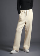 Simple straight-leg easy trousers, milk, cogthebigsmoke, one size fits all, sustainable fashion, less is more, made in Japan, quiet luxury, minimalist