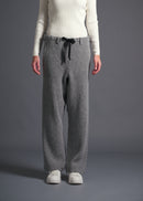 Simple straight-leg easy trousers, lt grey, cogthebigsmoke, one size fits all, sustainable fashion, less is more, made in Japan, quiet luxury, minimalist