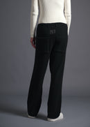 Simple straight-leg easy trousers, black, cogthebigsmoke, one size fits all, sustainable fashion, less is more, made in Japan, quiet luxury, minimalist