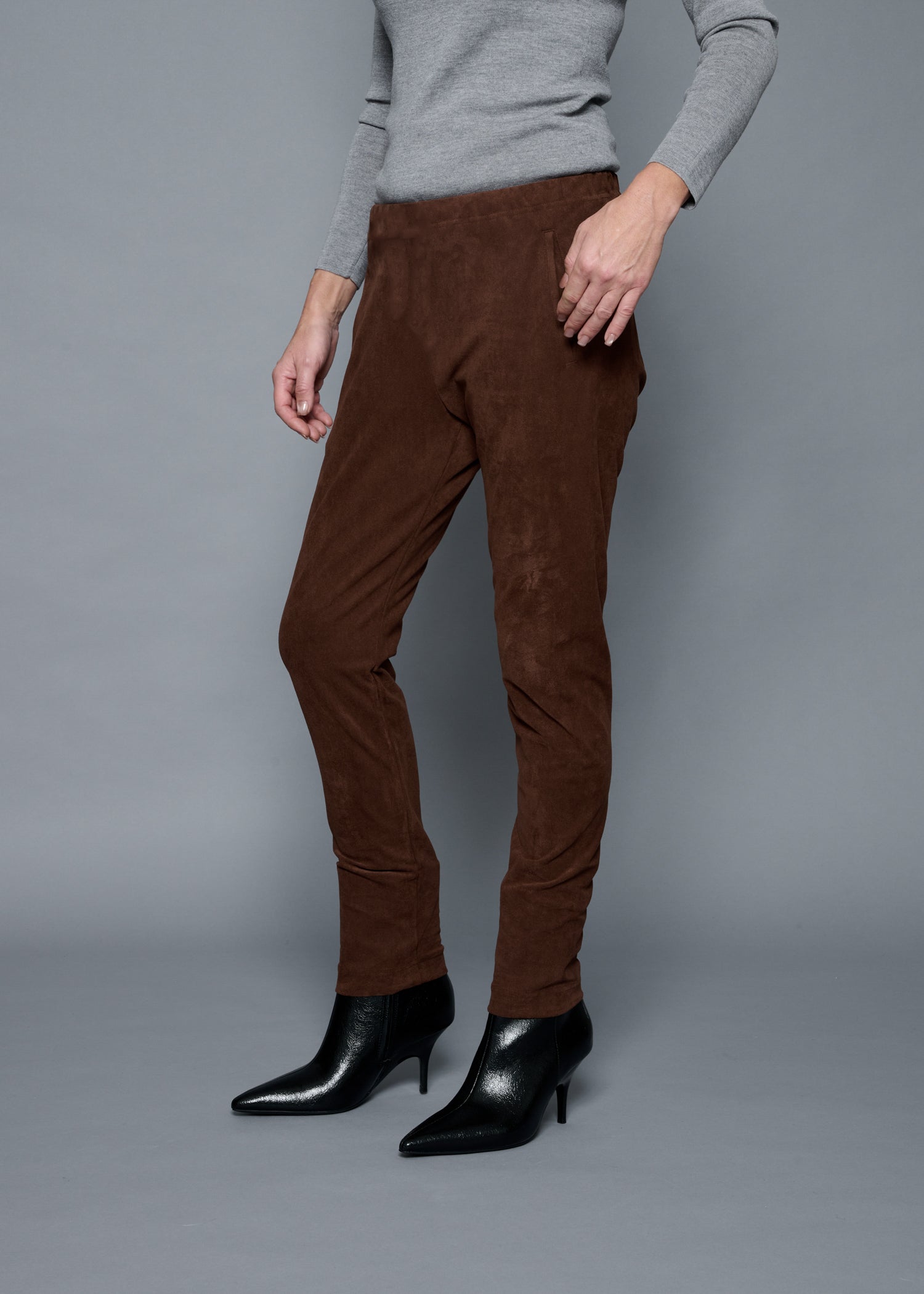 51 ELLY TROUSERS / TRICOT SUEDE - C15