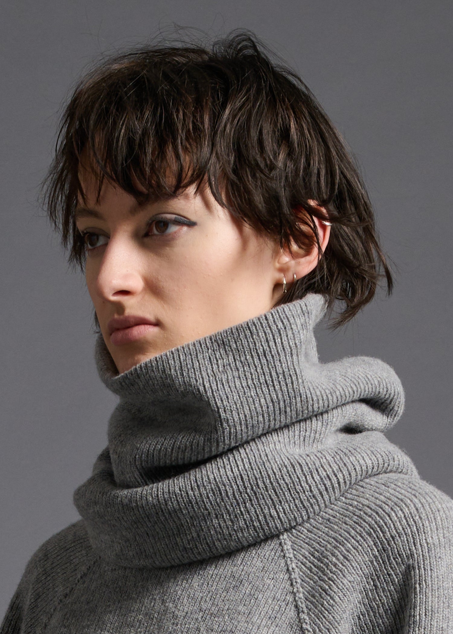 51 KAI SNOOD / CHUNKY RIB JERSEY - C13