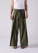 52 KARA WRAP TROUSERS / HIGH-COUNT PL STRETCH - C14