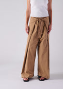 52 KARA WRAP TROUSERS / HIGH-COUNT PL STRETCH - C14