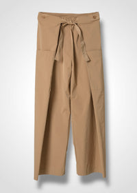 52 KARA WRAP TROUSERS / HIGH-COUNT PL STRETCH - C14