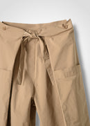 52 KARA WRAP TROUSERS / HIGH-COUNT PL STRETCH - C14