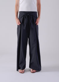 52 KARA WRAP TROUSERS / HIGH-COUNT PL STRETCH - C14