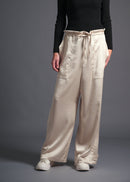 Wide leg cargo trousers, oat, cogthebigsmoke, one size fits all, sustainable fashion, less is more, made in Japan, quiet luxury, minimalist