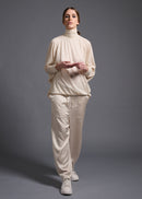 Wide leg cargo trousers, oat, cogthebigsmoke, one size fits all, sustainable fashion, less is more, made in Japan, quiet luxury, minimalist