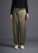 Wide leg cargo trousers, sage, cogthebigsmoke, one size fits all, sustainable fashion, less is more, made in Japan, quiet luxury, minimalist