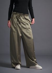 Wide leg cargo trousers, sage, cogthebigsmoke, one size fits all, sustainable fashion, less is more, made in Japan, quiet luxury, minimalist