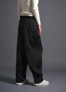 Wide leg cargo trousers, black, cogthebigsmoke, one size fits all, sustainable fashion, less is more, made in Japan, quiet luxury, minimalist