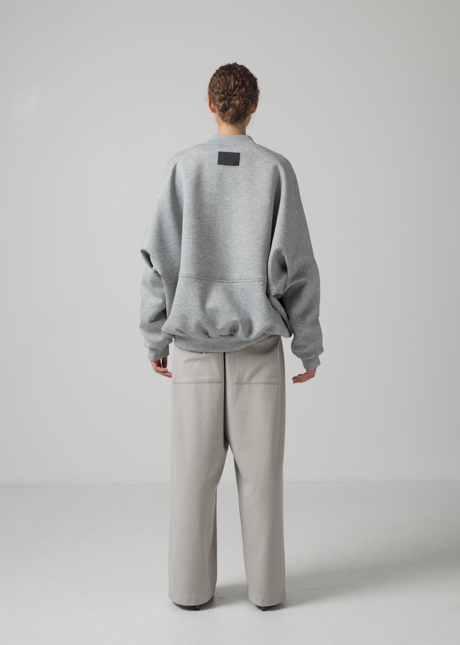 52 OLLIE ZIP UP BLOUSON / COCOON JERSEY - C15