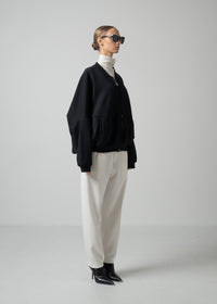 52 OLLIE ZIP UP BLOUSON / COCOON JERSEY - C15