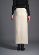 3-way wrap skirt, oat, cogthebigsmoke, one size fits all, sustainable fashion, less is more, made in Japan, quiet luxury, minimalist