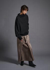 53 MINA DOUBLE WRAP SKIRT / ECO SATIN - C13