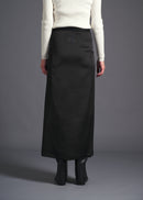 3-way wrap skirt, black, cogthebigsmoke, one size fits all, sustainable fashion, less is more, made in Japan, quiet luxury, minimalist