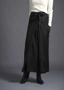 3-way wrap skirt, black, cogthebigsmoke, one size fits all, sustainable fashion, less is more, made in Japan, quiet luxury, minimalist
