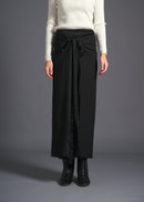 3-way wrap skirt, black, cogthebigsmoke, one size fits all, sustainable fashion, less is more, made in Japan, quiet luxury, minimalist