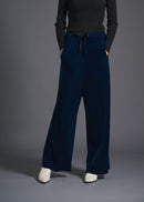 Super loose trousers, teal blue, cogthebigsmoke, one size fits all, sustainable fashion, less is more, made in Japan, quiet luxury, minimalist