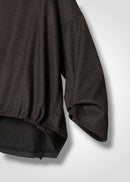 56 OPHELIA BOAT NECK TOP / FLANNEL KNIT TWILL - C15