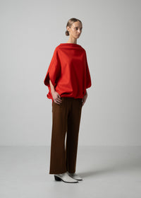 57 BELLE TOP / FLANNEL KNIT TWILL - C15