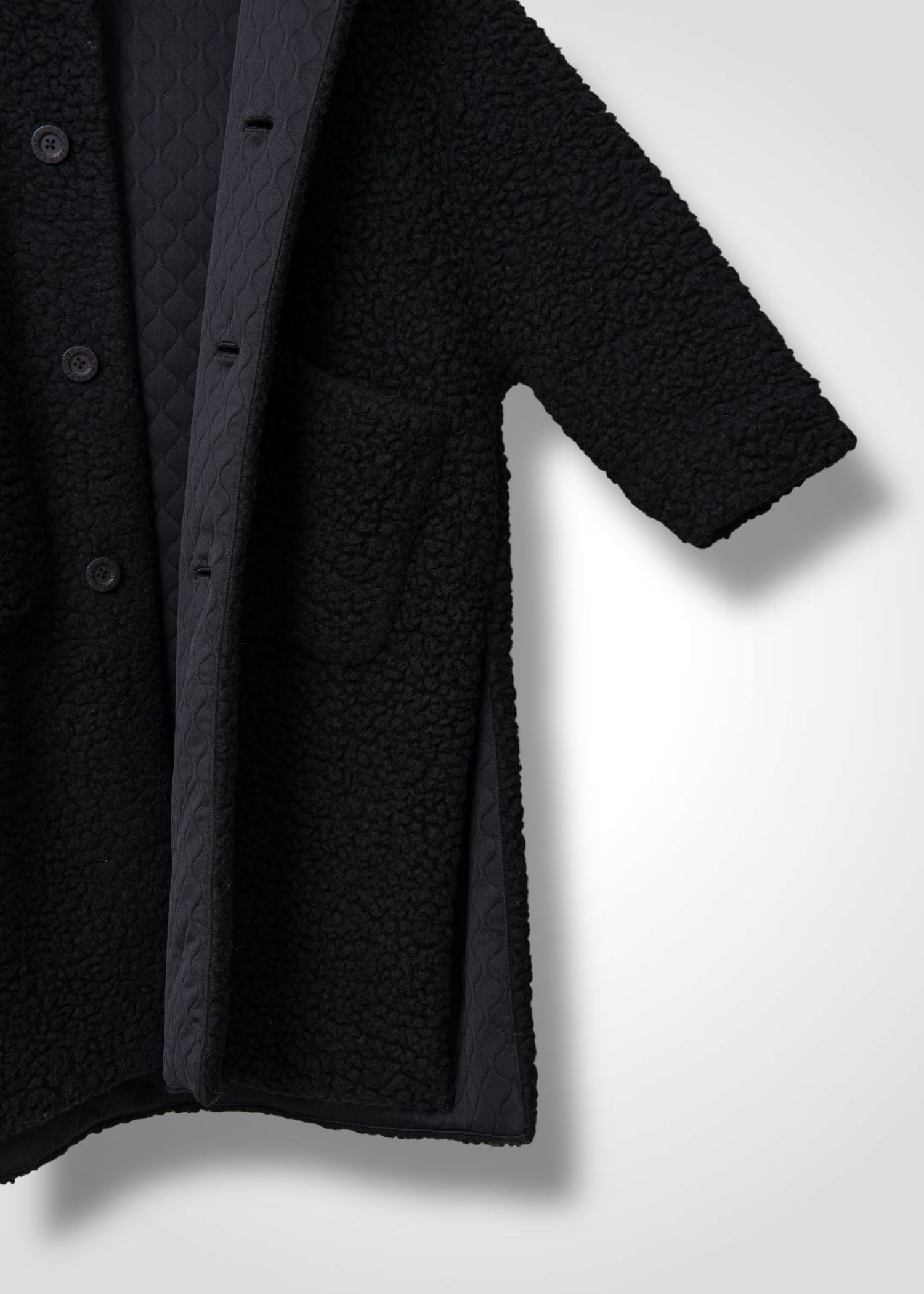 57 MARILYN COAT / WOOL AIRY LIGHT BOUCLE JERSEY - C13