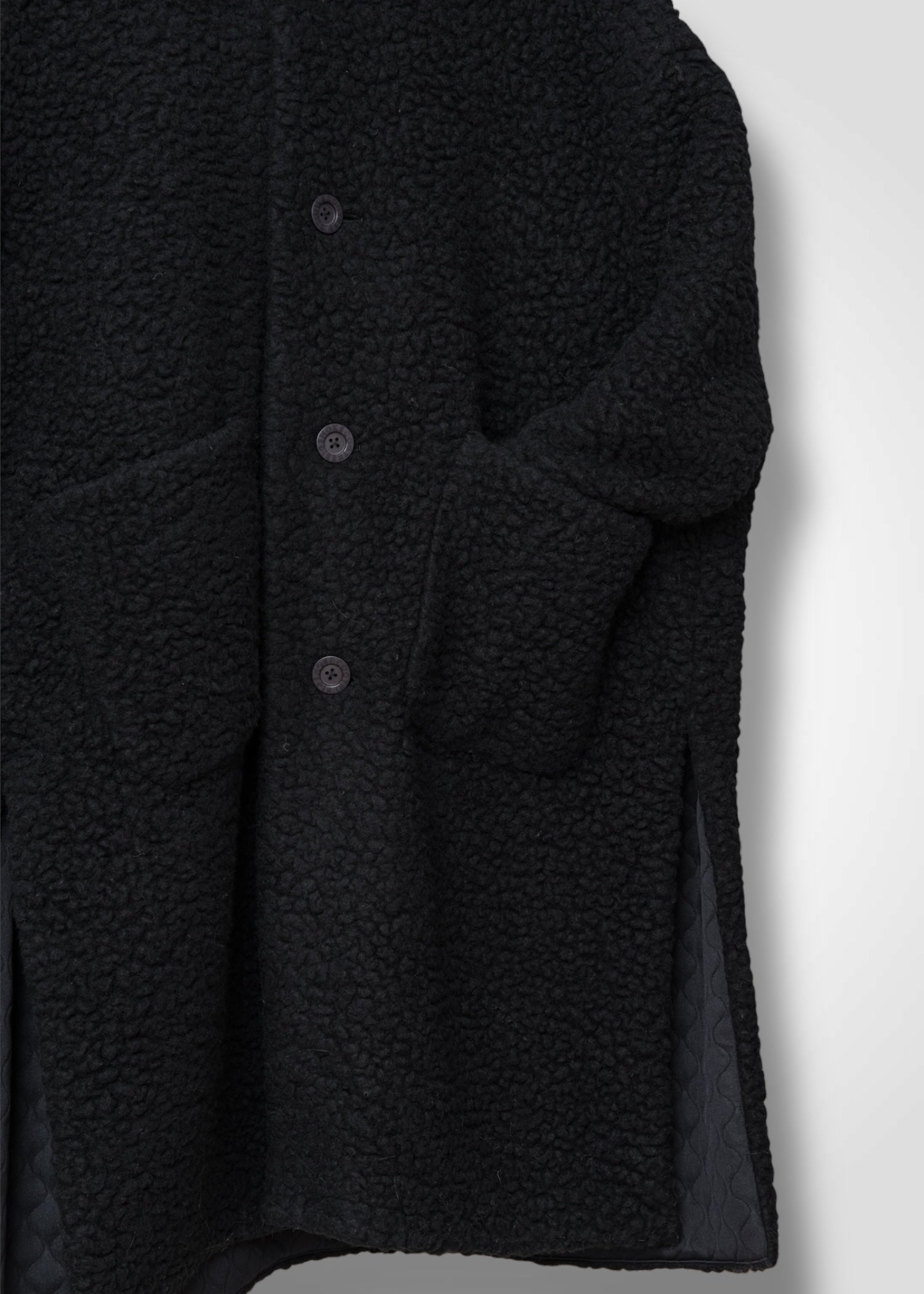 57 MARILYN COAT / WOOL AIRY LIGHT BOUCLE JERSEY - C13