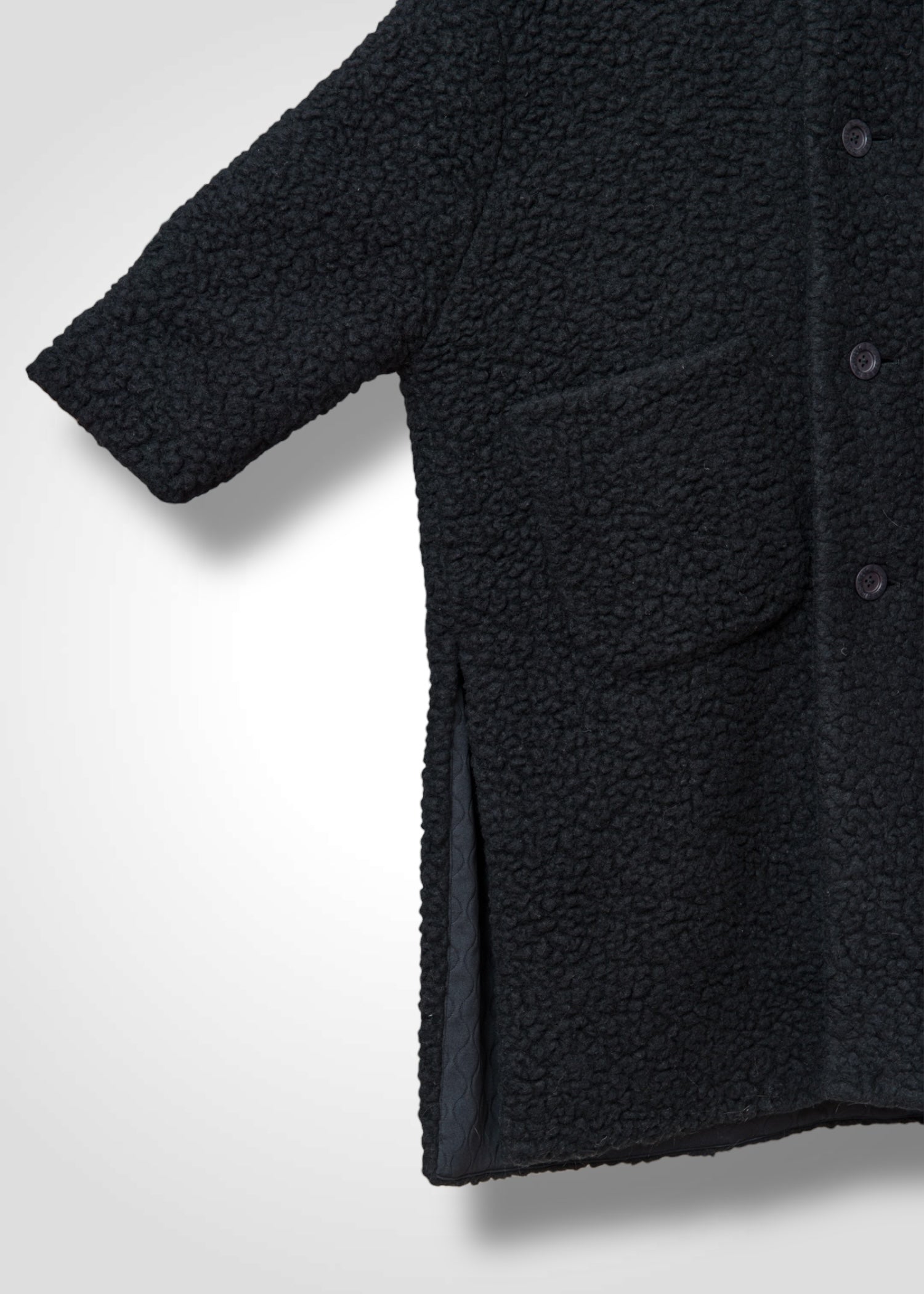 57 MARILYN COAT / WOOL AIRY LIGHT BOUCLE JERSEY - C13