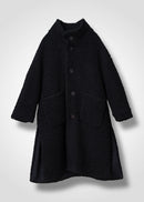 57 MARILYN COAT / WOOL AIRY LIGHT BOUCLE JERSEY - C13