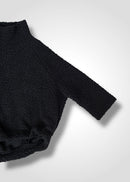 58 MEGAN HIGH NECK TOP / WOOL AIRY LIGHT BOUCLE JERSEY - C13