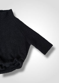 58 MEGAN HIGH NECK TOP / WOOL AIRY LIGHT BOUCLE JERSEY - C13