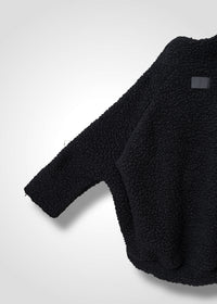 58 MEGAN HIGH NECK TOP / WOOL AIRY LIGHT BOUCLE JERSEY - C13
