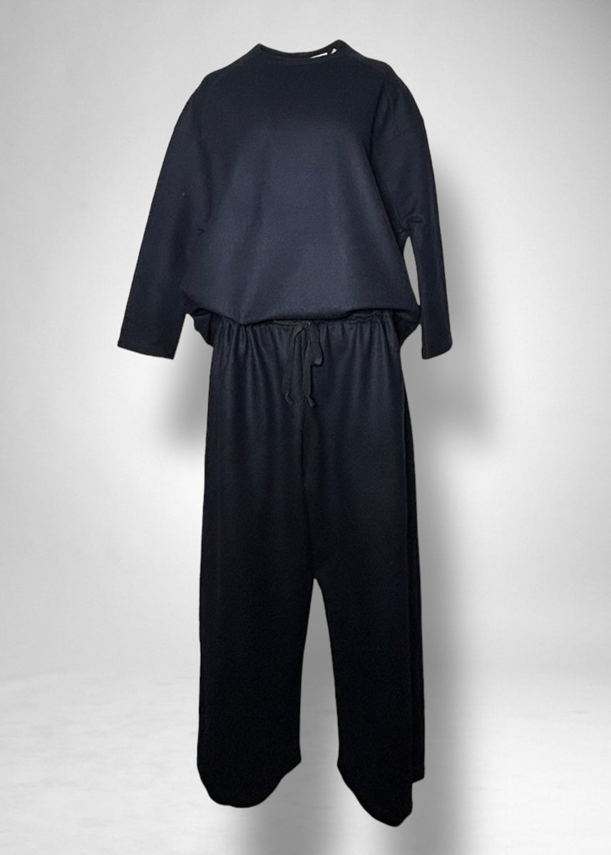 59 KENDALL JUMPSUIT / SUPER 100'S TWILL JERSEY - C11