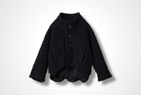 59 MILAN STAND COLLAR BLOUSON / WOOL AIRY LIGHT BOUCLE JERSEY - C13