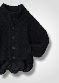 59 MILAN STAND COLLAR BLOUSON / WOOL AIRY LIGHT BOUCLE JERSEY - C13