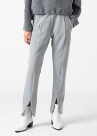 05 KAILEE ZIP SLIT TROUSERS / HIGH DENSITY 2WAY STRETCH - C11