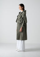 06 JUDY 2-WAY COAT / COMPACT SATIN TRICOT - C10