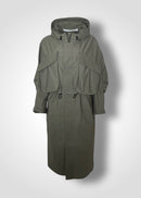 06 JUDY 2-WAY COAT / COMPACT SATIN TRICOT - C10