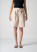 shorts with a centre crease, peach, cogthebigsmoke, one size fits all, sustainable fashion, less is more, made in Japan, quiet luxury, minimalist