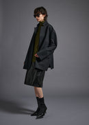 Oversized single-breasted jacket, black, cogthebigsmoke, one size fits all, sustainable fashion, less is more, made in Japan, quiet luxury, minimalist