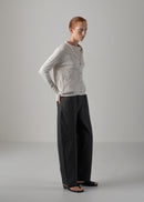 07 NADINE RAGLAN CARDIGAN / SUPER LIGHT COTTON JERSEY - C14