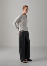 07 NADINE RAGLAN CARDIGAN / SUPER LIGHT COTTON JERSEY - C14